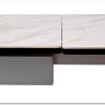 Стол BELLUNO 160 MARBLES KL-99 Белый мрамор матовый итальянская керамика/ белый каркас заказать по цене 99 320 руб. в Саратове