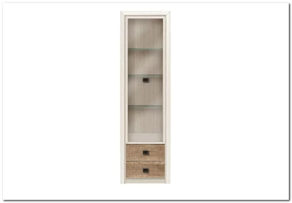 Витрина Koen REG1W2S ясень снежный BRW заказать по цене 15 930 руб. в Саратове