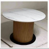 Стол MESA D120 цвет БЕЛЫЙ МРАМОР M326 / Каркас OAK, DISAUR заказать по цене 68 300 руб. в Саратове