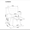 Кресло Signal CARMEN VELVET (бежевый) заказать по цене 23 645 руб. в Саратове